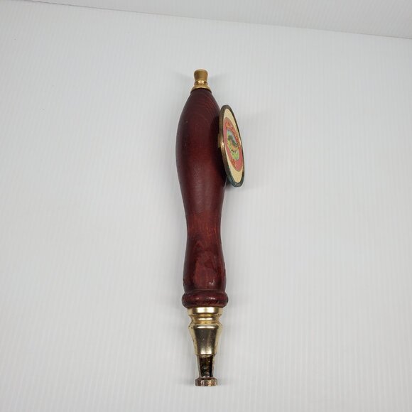 Wood Alligator Ale Beer Tab Pull 12.5" Tall with Medal Tip, Base, Logo Plate - Picture 4 of 12